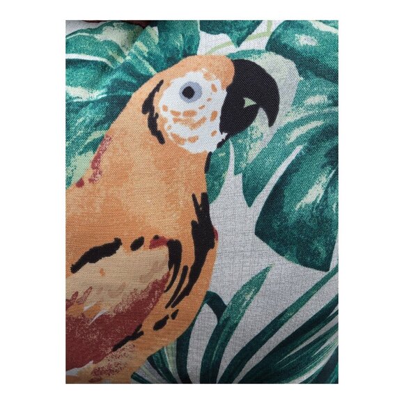 Outdoor Indoor Square Throw Pillow Parrot Bird Tropical Design Patio Décor - Picture 4 of 16